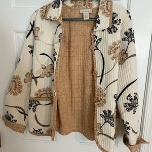 Appleseeds quilted jacket size Large